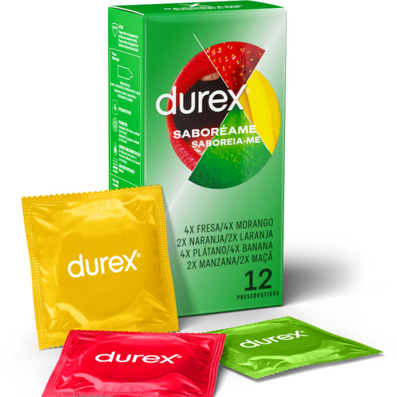 DUREX - PRESERVATIVOS AFRUTADOS SABOREAME 12 UNIDADES