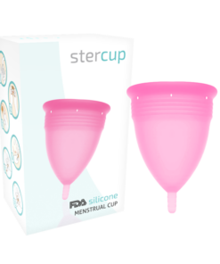 STERCUP - COPA MENSTRUAL ROSA EN SILICONA FDA TALLA L