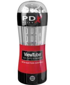 PDX ELITE - MASTURBADOR STROKER VIEWTUBE CONTROL SUCCION TRANSPARENTE