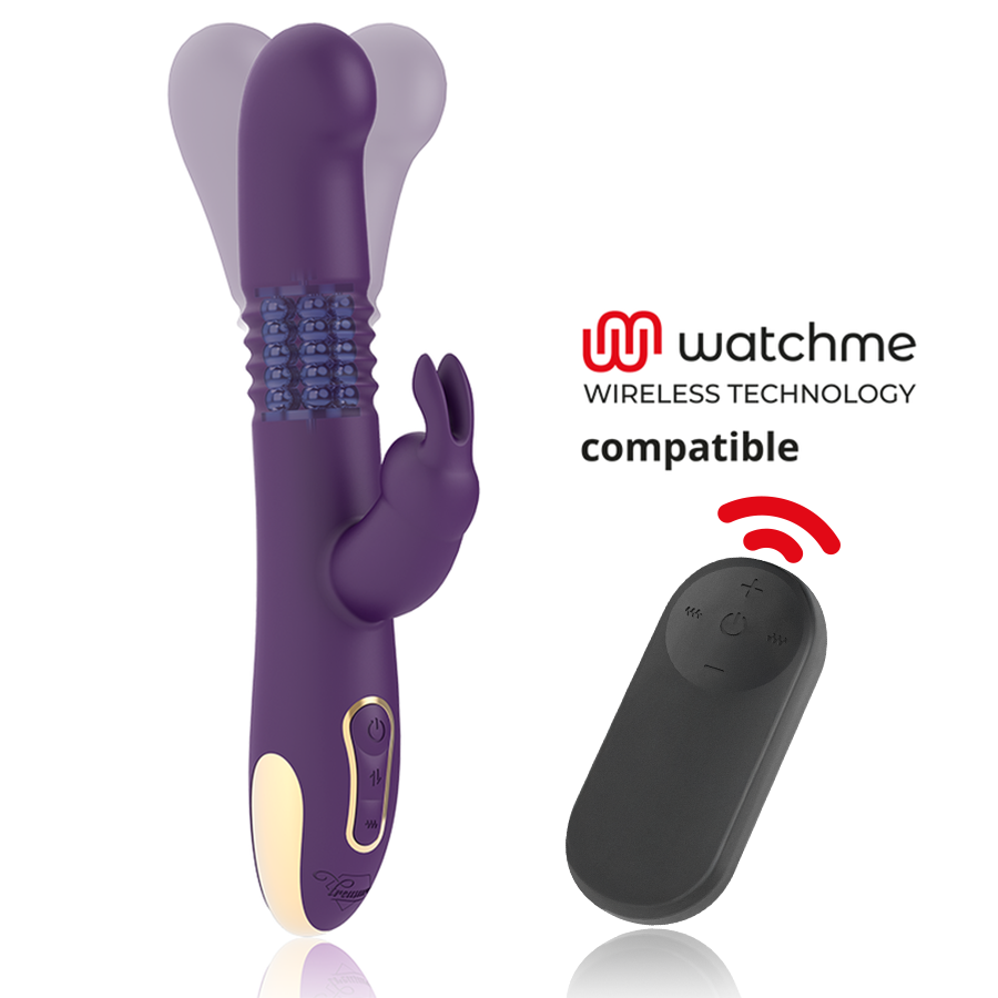TREASURE - BASTIAN RABBIT UP  DOWN, ROTATOR  VIBRATOR COMPATIBLE CON WATCHME WIRELESS TECHNOLOGY